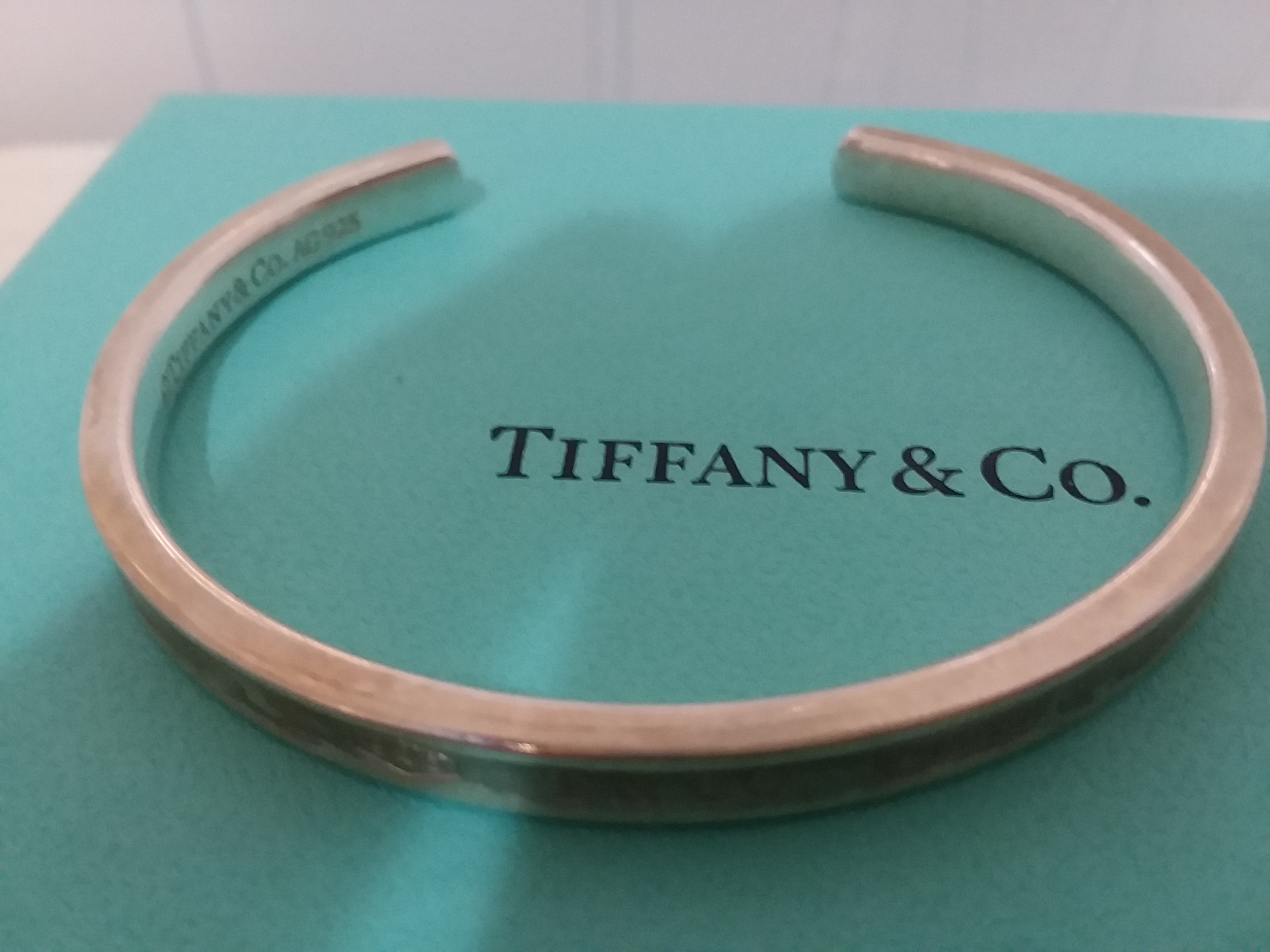 Tiffany & Co. Sterling Silver .925 1837 Cuff Bracelet w/ Box ...